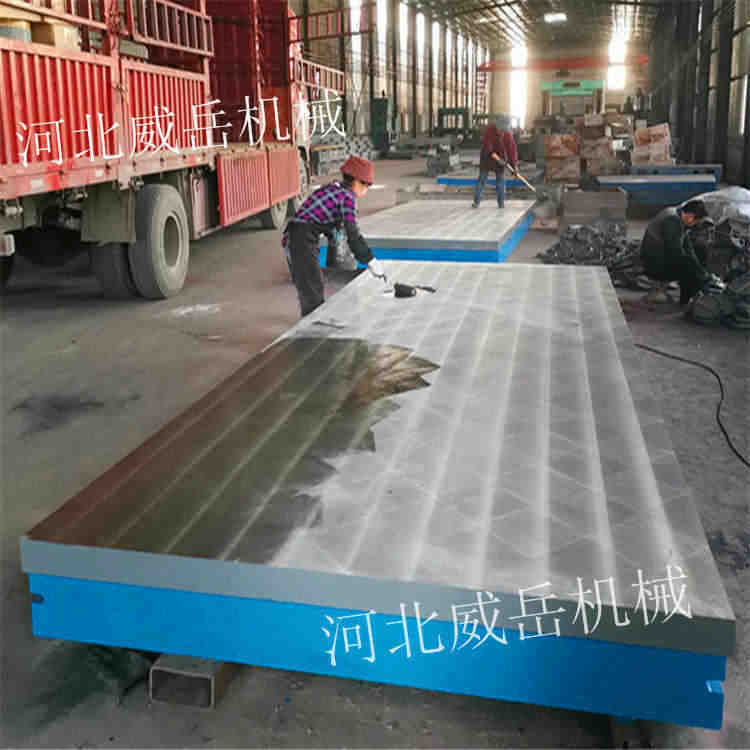 郑州铸铁装配平台 带抽屉款 地轨T型槽 实力厂家