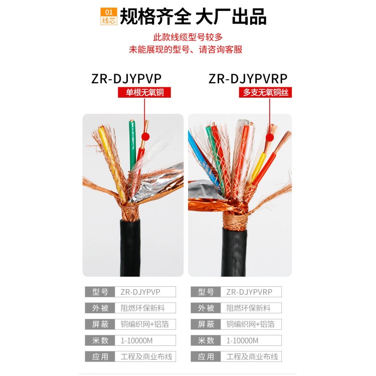 RS485总线通讯电缆RS485选型报价厂家