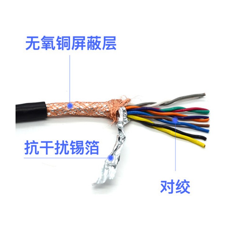Modbus总线电缆1线对2芯双层屏蔽通讯电缆