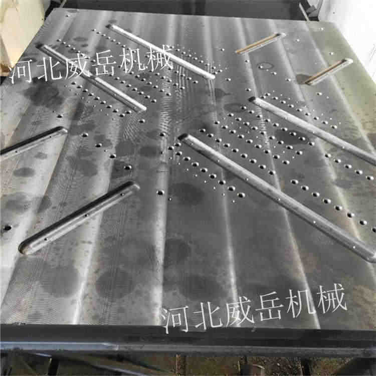济南加工铸铁T型槽平台灰铁材质铸铁平板
