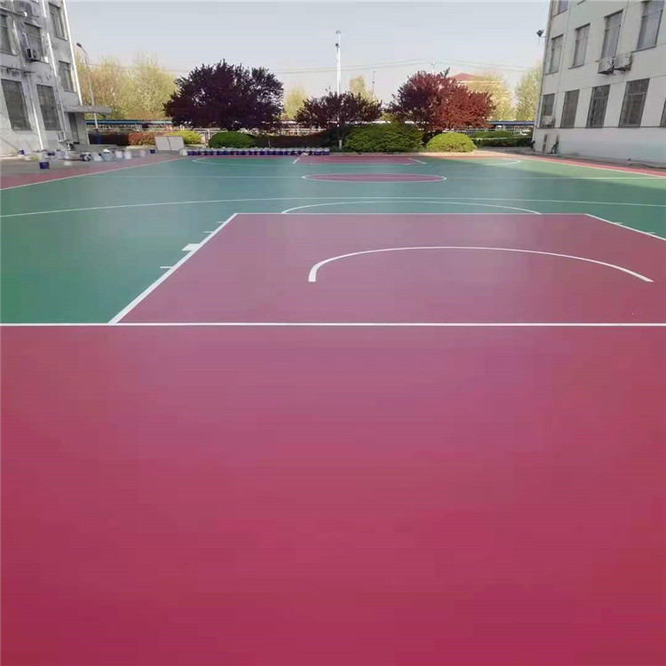 丙烯酸篮球场-网球场地坪漆施工