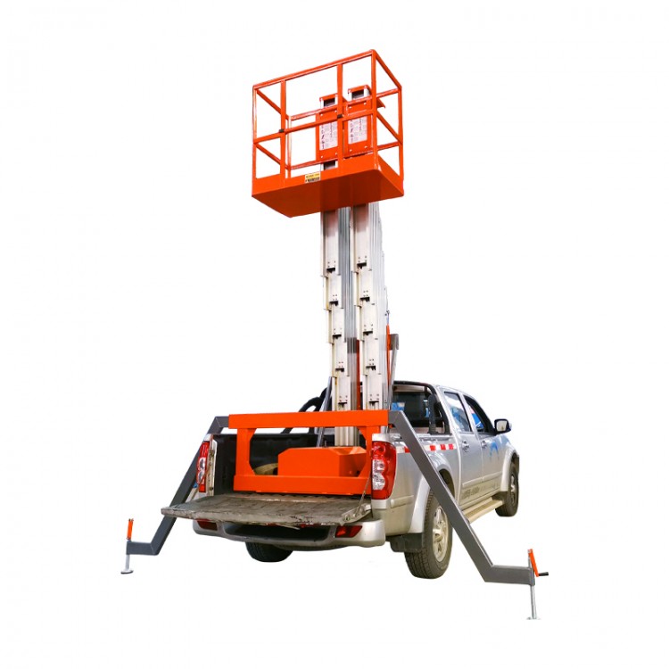 加工定制车载式升降提升机 高空作业升降梯单柱双柱常规升降平台图3
