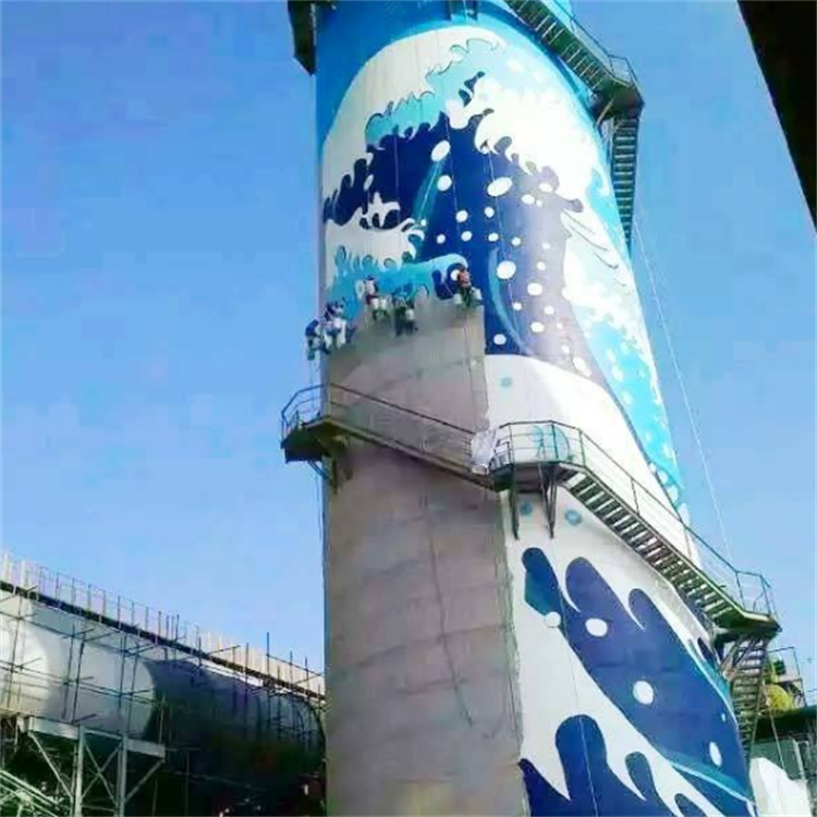 烟囱防腐美化图3