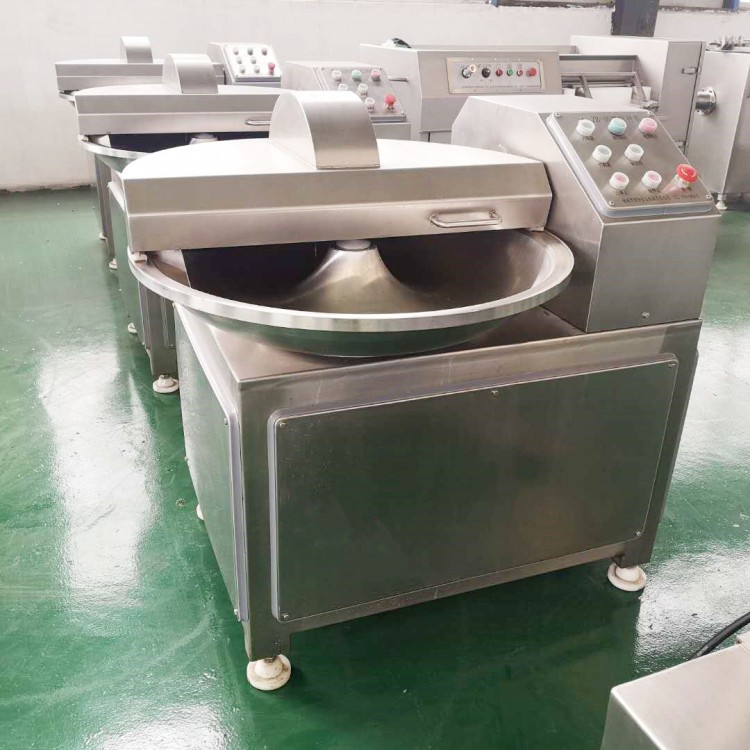 肉泥斩拌机 高速可调斩拌设备 香肠馅料斩拌机厂家图2