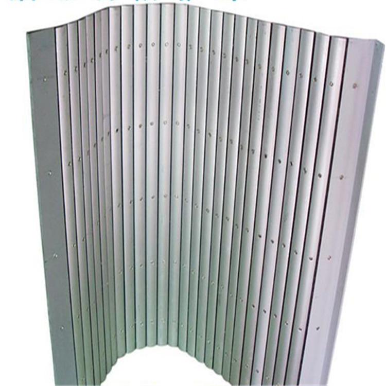 数控机床铝帘防护罩 铝合金防护罩 伸缩式铝型材防护帘