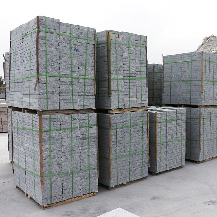 五莲灰2公分火烧板 芝麻黑300*600火烧板