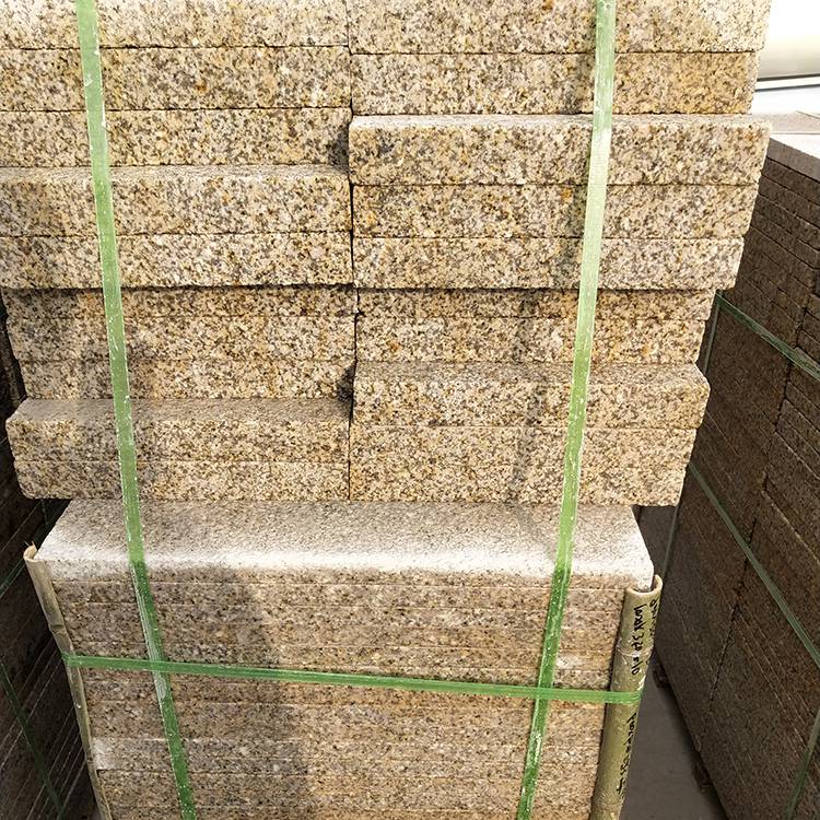 黄金麻5公分火烧板 黄砂岩2公分火烧板