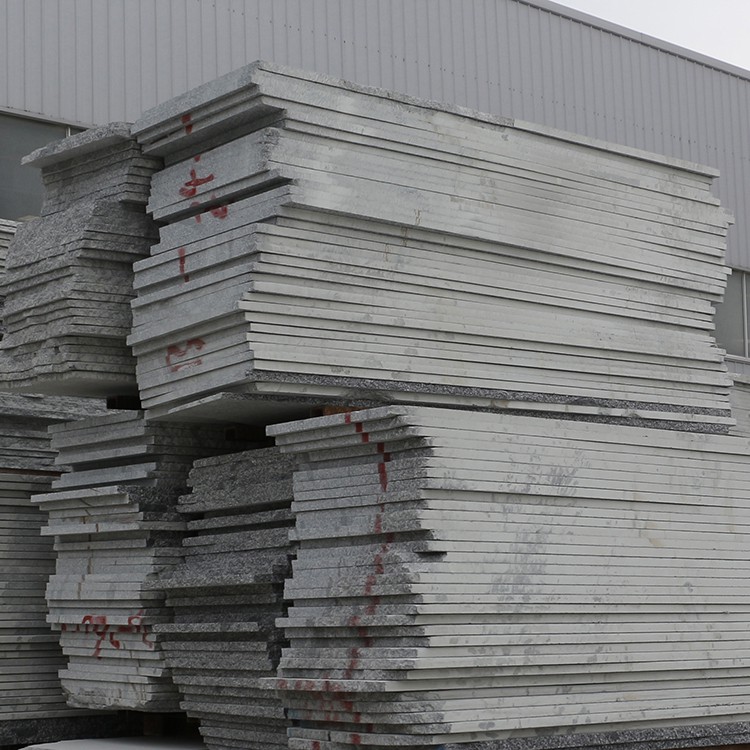 芝麻灰压顶石 五莲花弧形压顶石