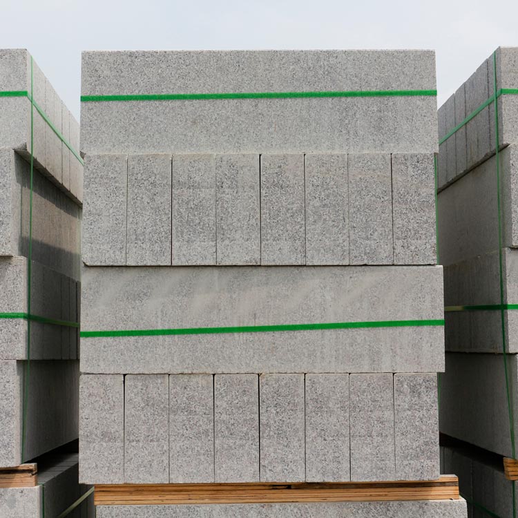 浅灰色路肩石 浅灰色平侧石 浅灰色平沿石