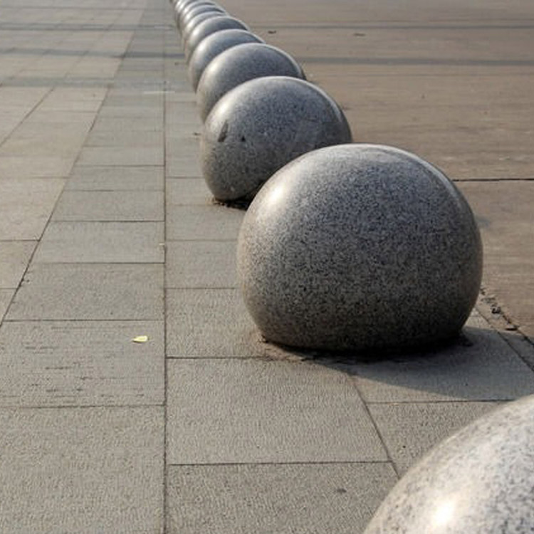 深灰色圆石球 深灰色圆球 深灰色挡车圆球