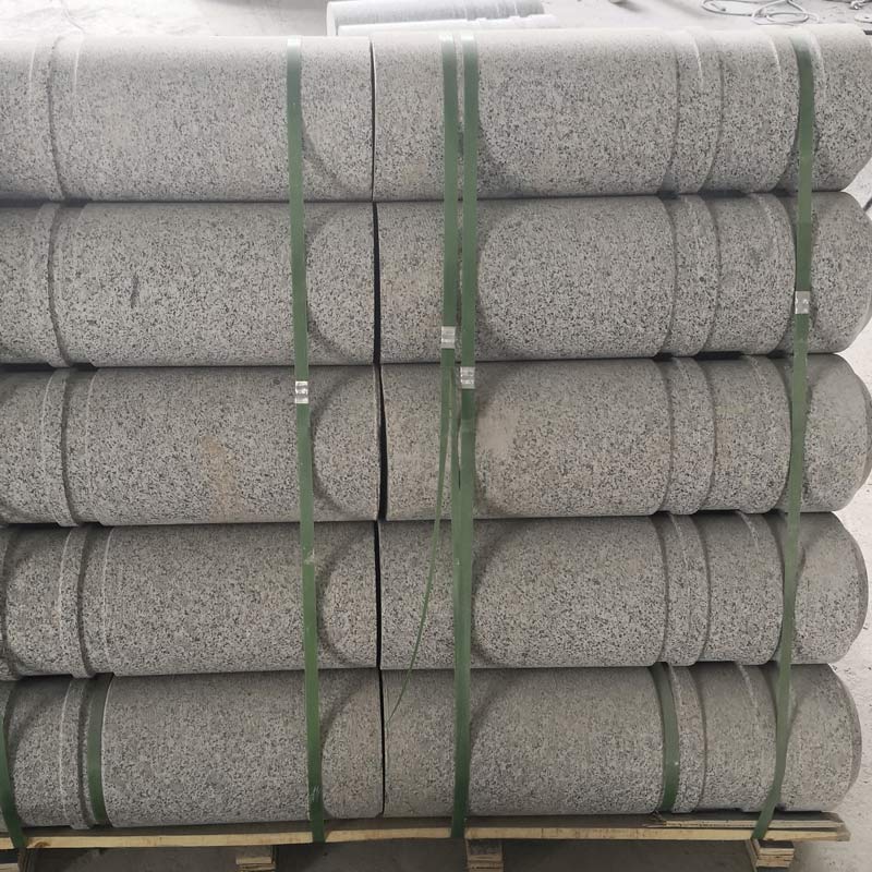 深灰色挡车柱 深灰色挡车石柱