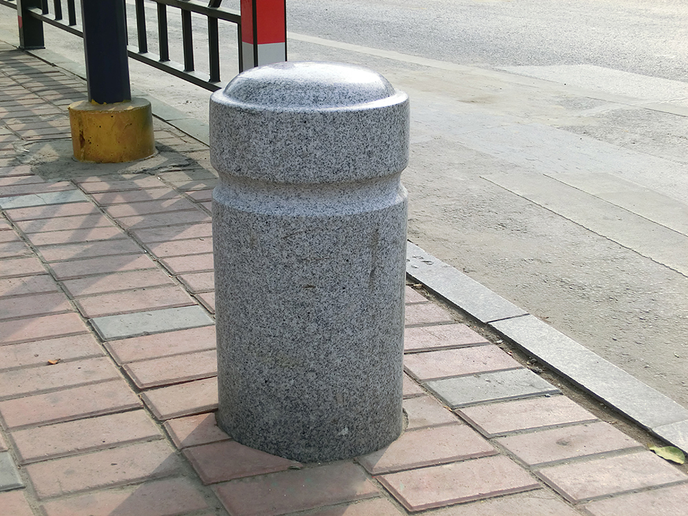 深灰色车挡石 深灰色车阻石