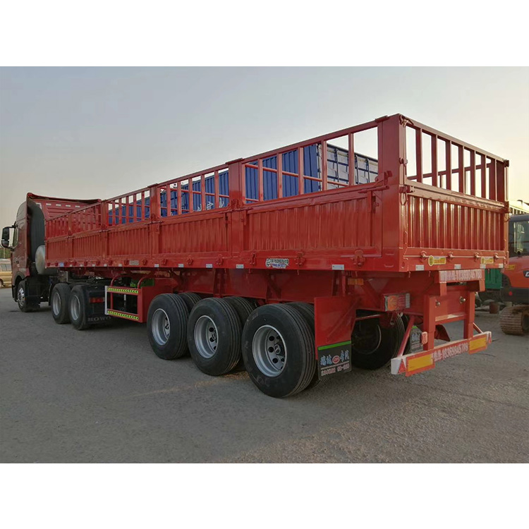 侧翻自卸半挂车