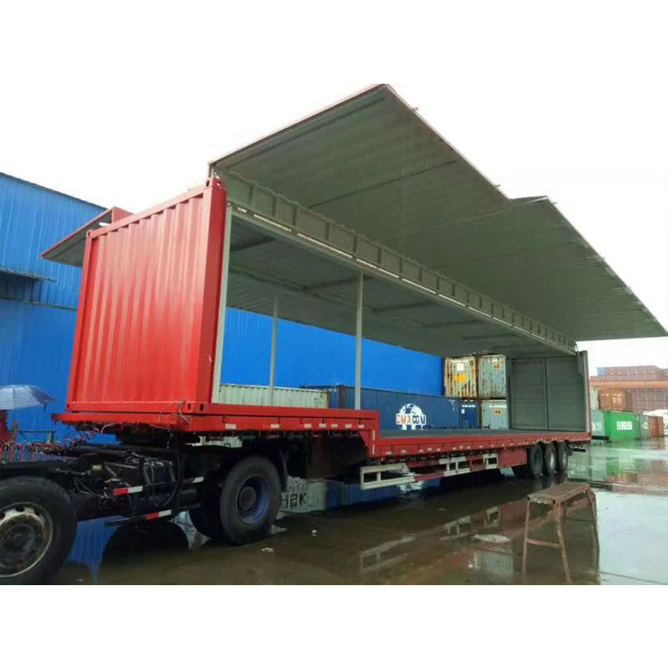 飞翼式集装箱半挂车