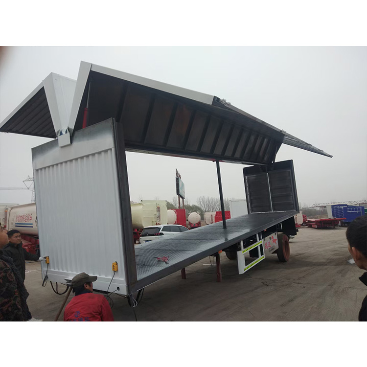 飞翼式集装箱半挂车