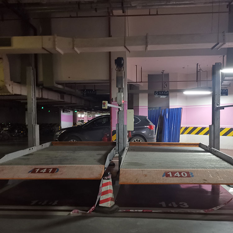 甘肃省平川立体停车场过验收 莱贝两层机械停车设备价格