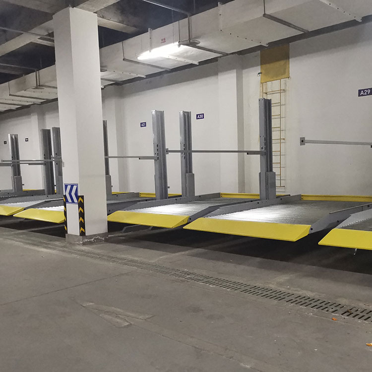 黔南平塘机械式停车位规划验收 莱贝简易升降立体车位回收