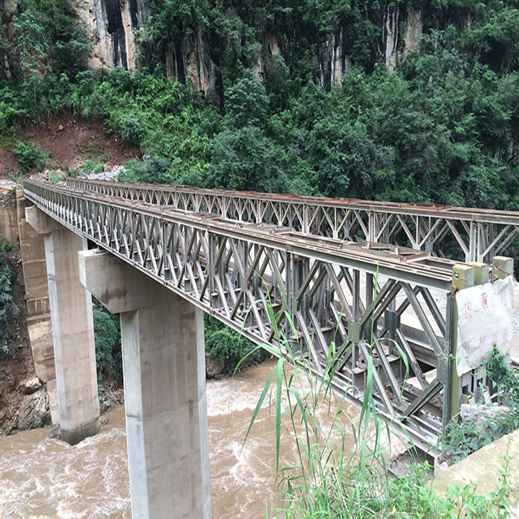 贵州六盘水贝雷桥安装案例