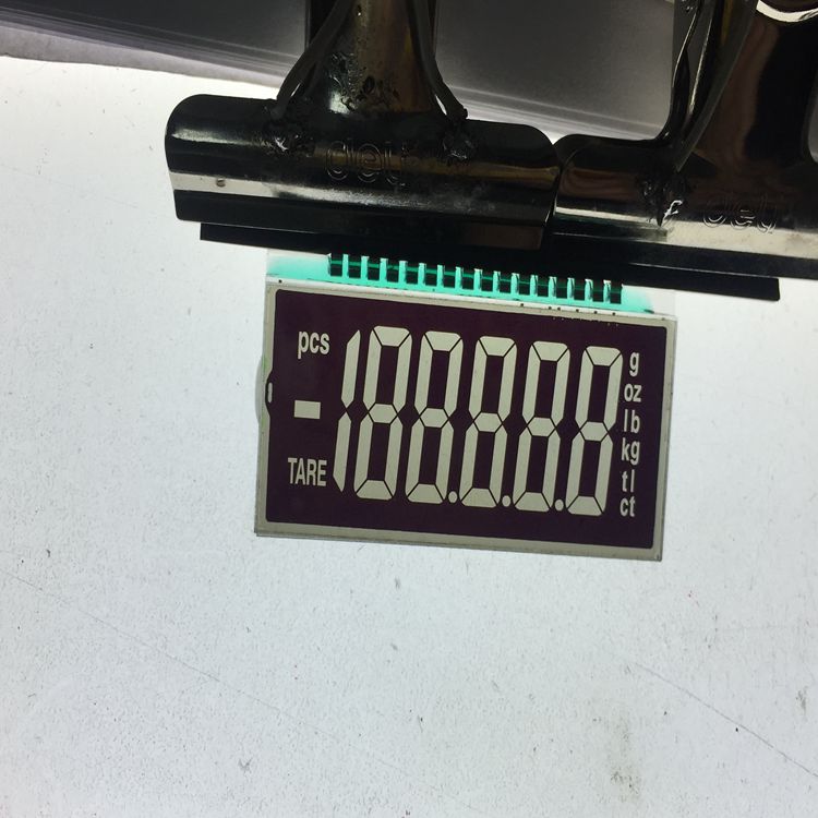 众显厂家定制单色计数秤LCD液晶屏 八字液晶显示屏