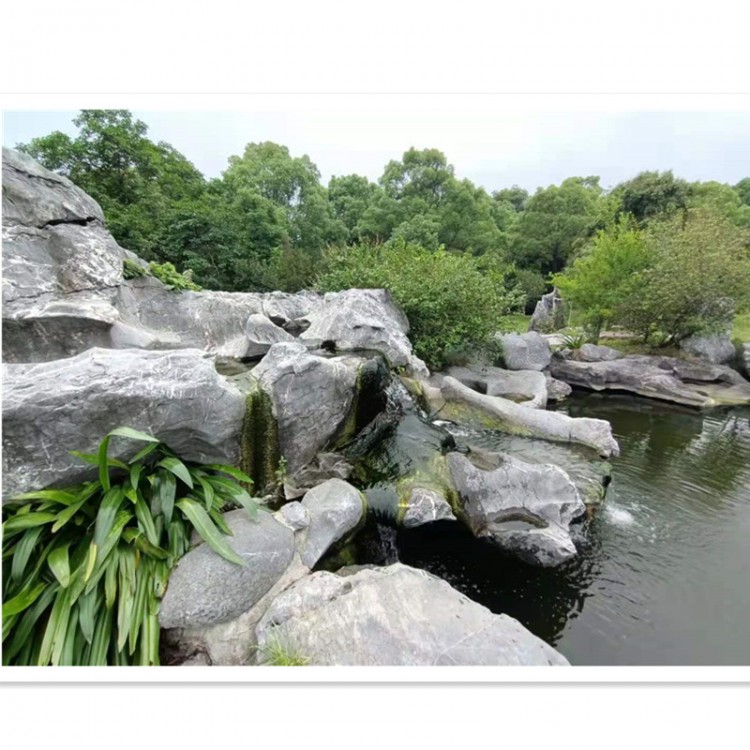 太湖石窟窿石庭院摆放石造景 太湖石假山制作 公园驳岸石太湖石