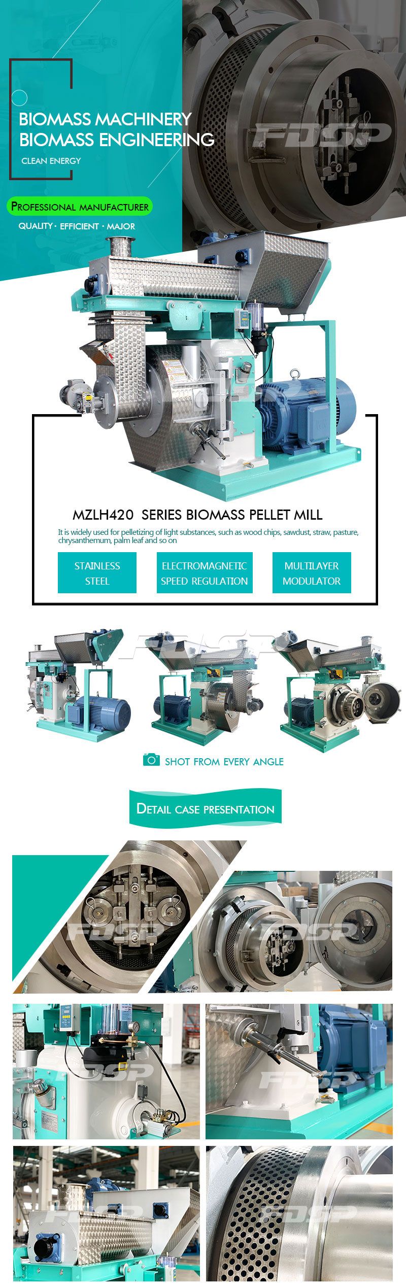 MZLH420 Wood Pellet Mill