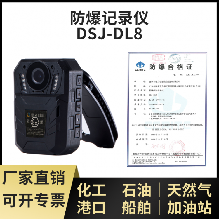 防爆记录仪DSI-DL8 可用化工石油港口加油站等