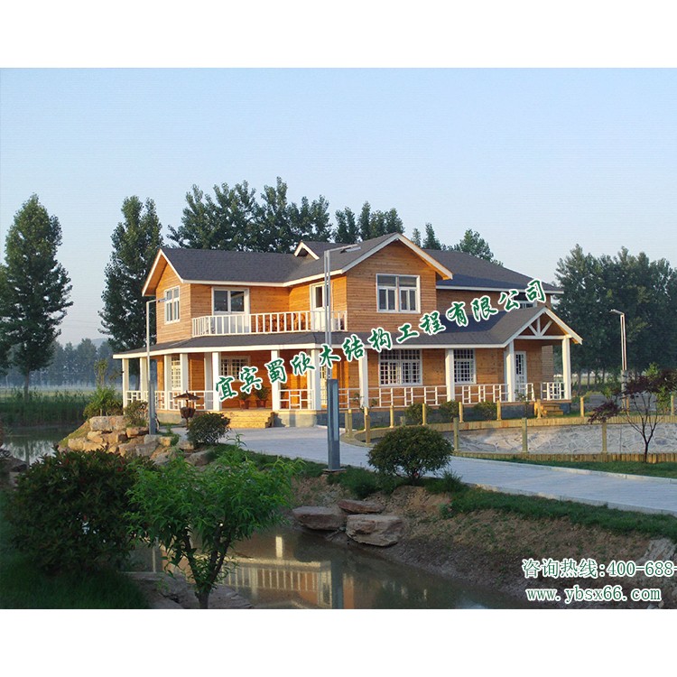 木别墅木屋木房子木民宿网红木建筑