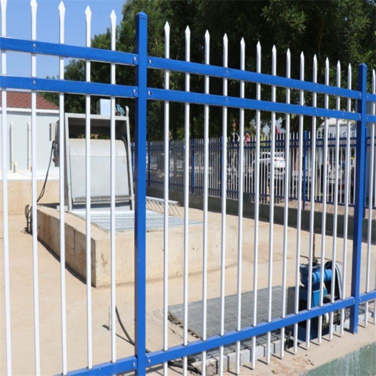 供应锌钢铁管护栏 适用厂区园区围墙 安装高度1.5米