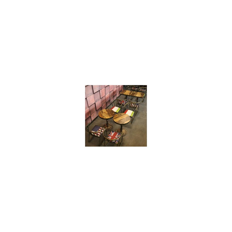 天津茶餐厅家具 长方形吃饭桌 餐厅单人休闲小方桌
