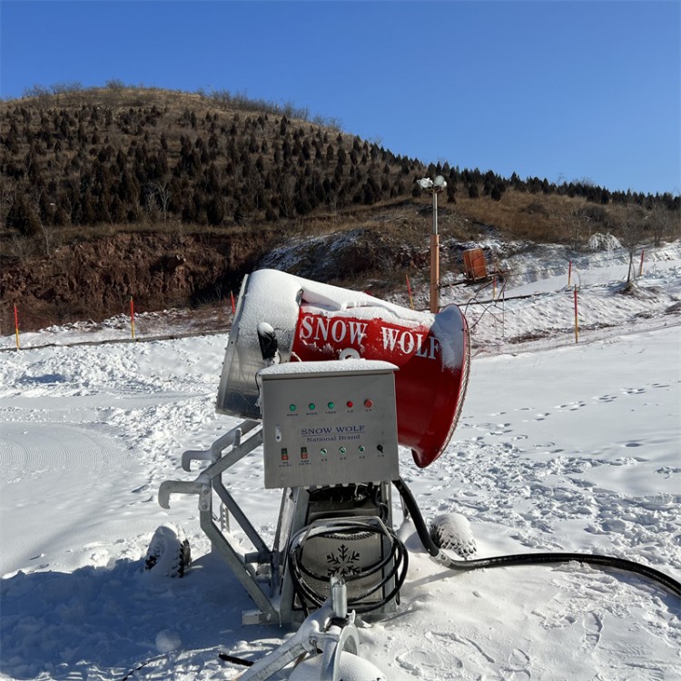 利用人工造雪机推动冰雪产业 高架式国产造雪机