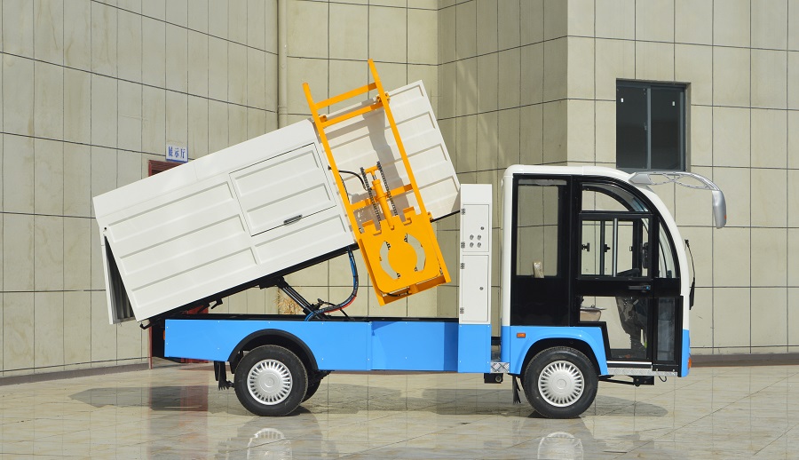 2座垃圾桶清运车(图2)