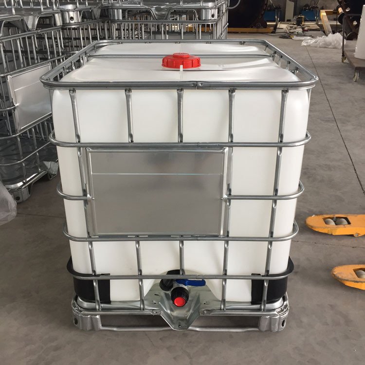 荆门塑料吨桶/1000L耐酸碱包装桶/1吨方形化工桶
