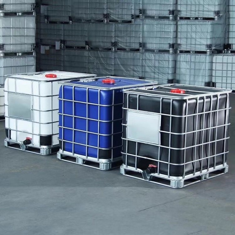 孝感1000L塑料吨桶/带框架方形包装桶/1吨耐酸碱集装桶  不锈钢吨桶