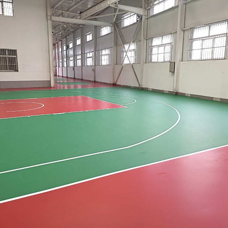 Basketball court installation