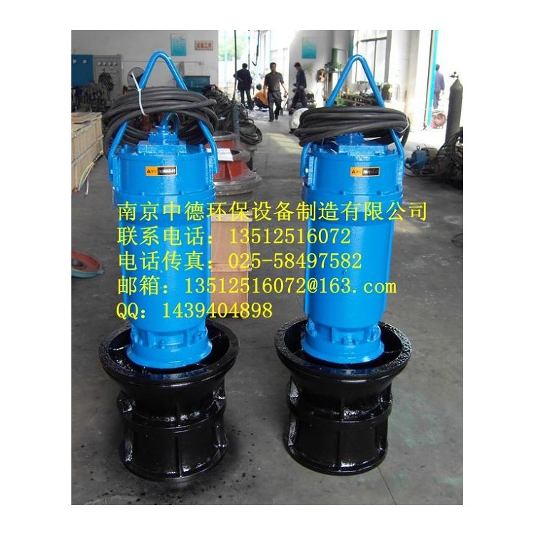 南京中德专业生产ZQB潜水轴流泵，用于城建、电站给排水领域 潜水轴流泵厂家