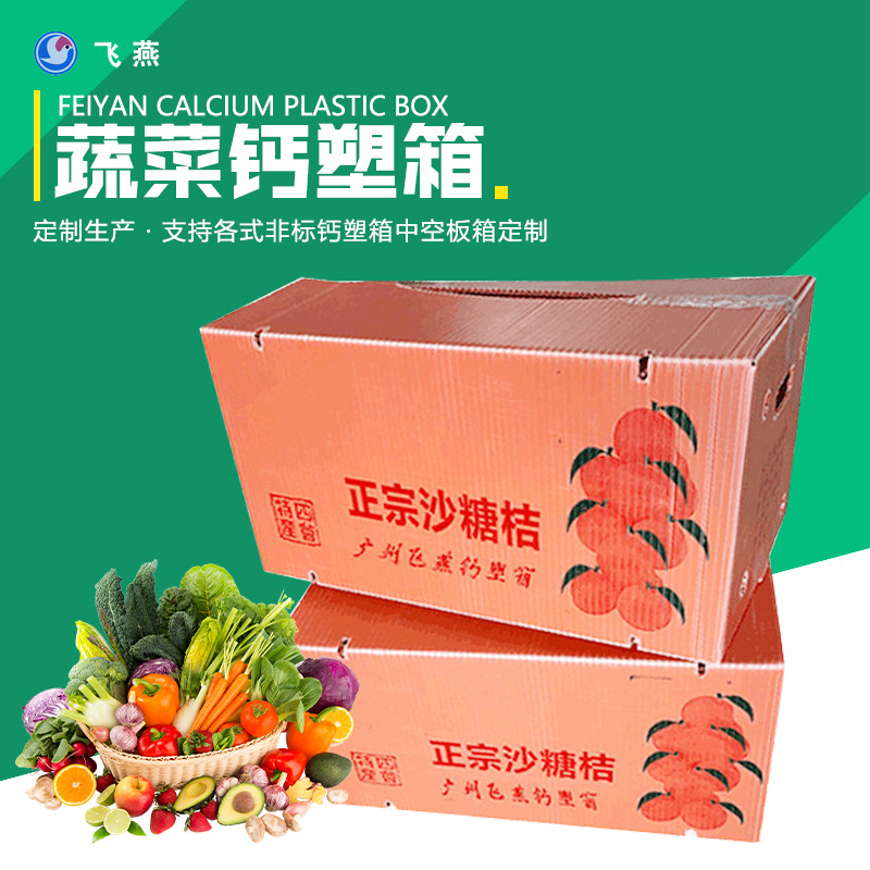 香蕉芒果防潮中空板运输箱沙糖桔包装 荔枝箱包装