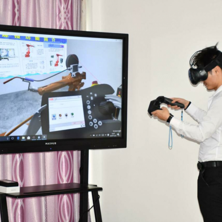 供应工业机器人操作与编程VR软件 机器人实训