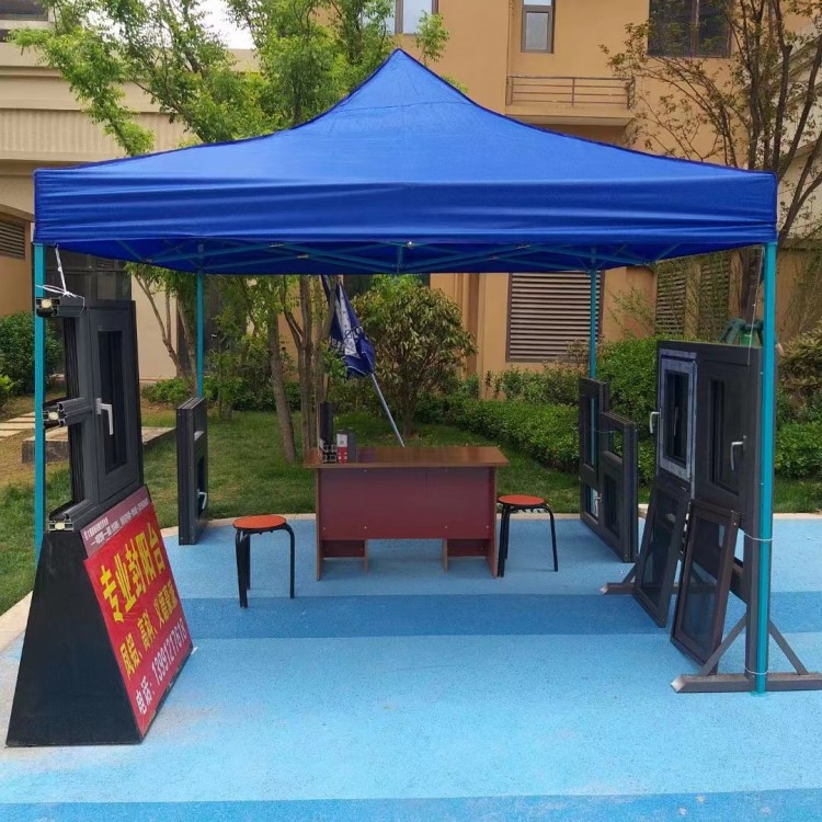 西安户外四角帐篷印字，注意遇到大强风，请收帐篷