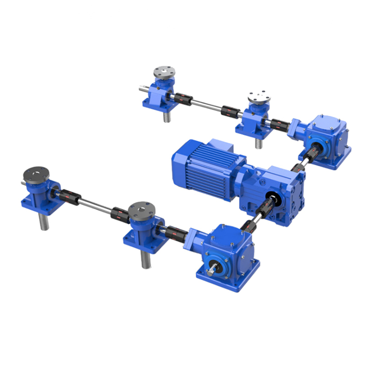 High-frequency, high-precision single-sided rack and pinion synchronous lift mechanism