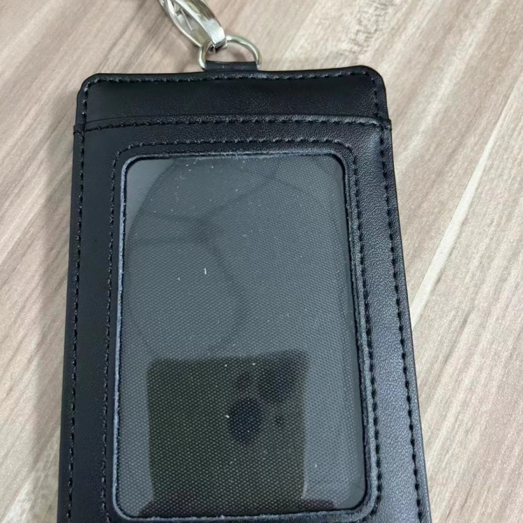 西安牛皮工作证定做，吊牌卡包工作证