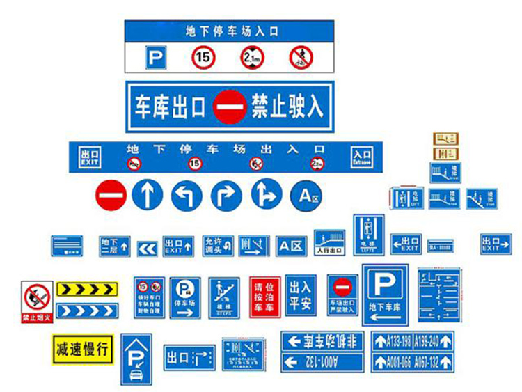 地下车库标牌
