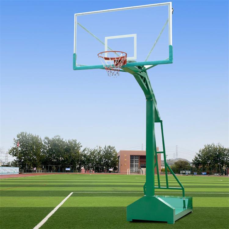 体育器材户外成人学校比赛标准落地式可扣篮球架铝合金羽毛球拍