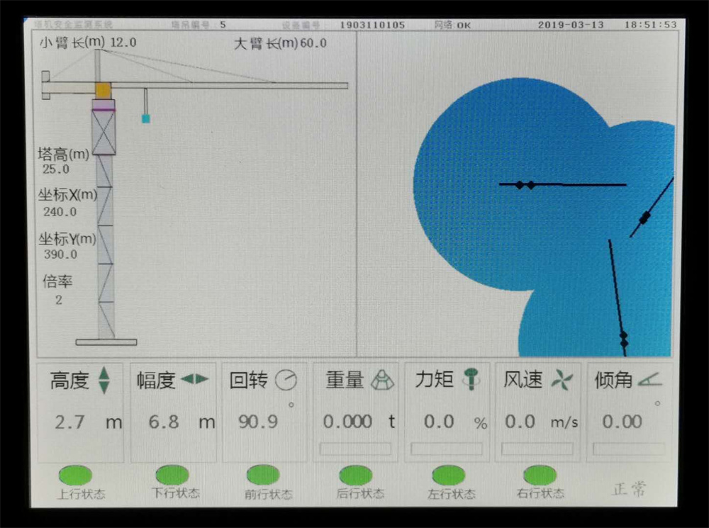 塔机防碰撞 塔吊空间限制器 黑匣子防碰撞