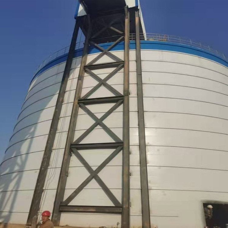 卧式钢板仓 加厚大型钢板仓 搅拌站立式片状散装粉煤灰库
