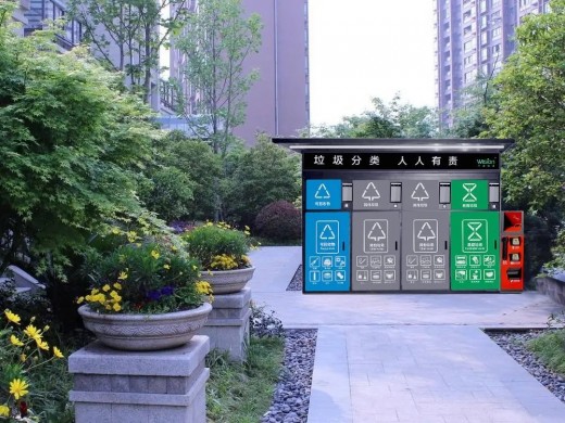 小区居民如何使用智能分类垃圾箱?