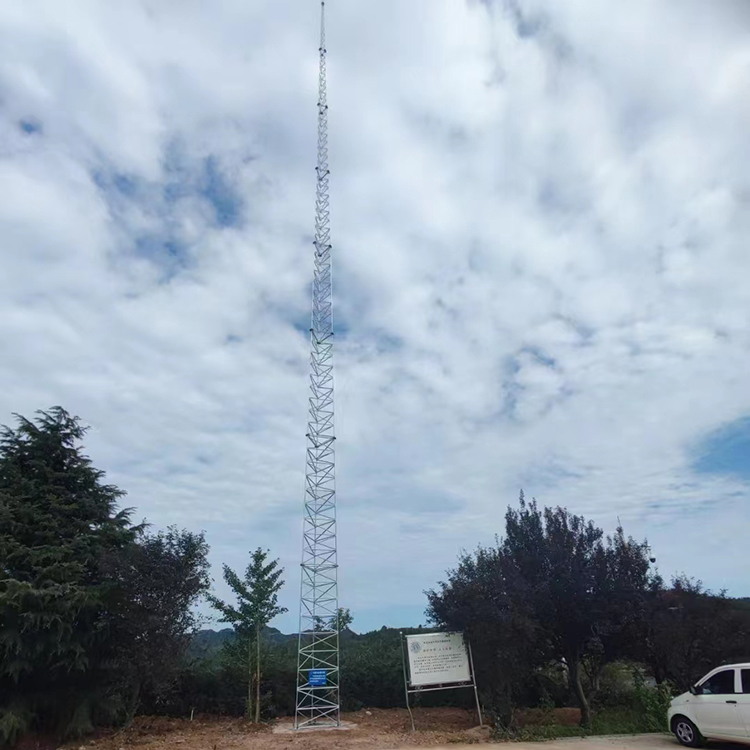 Round steel lightning protection tower