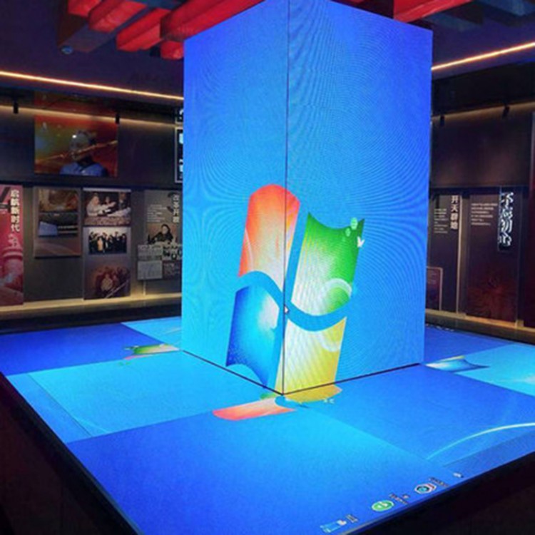 南京圆柱形全彩LED显示屏 室内圆柱柔性屏商场异形LED屏