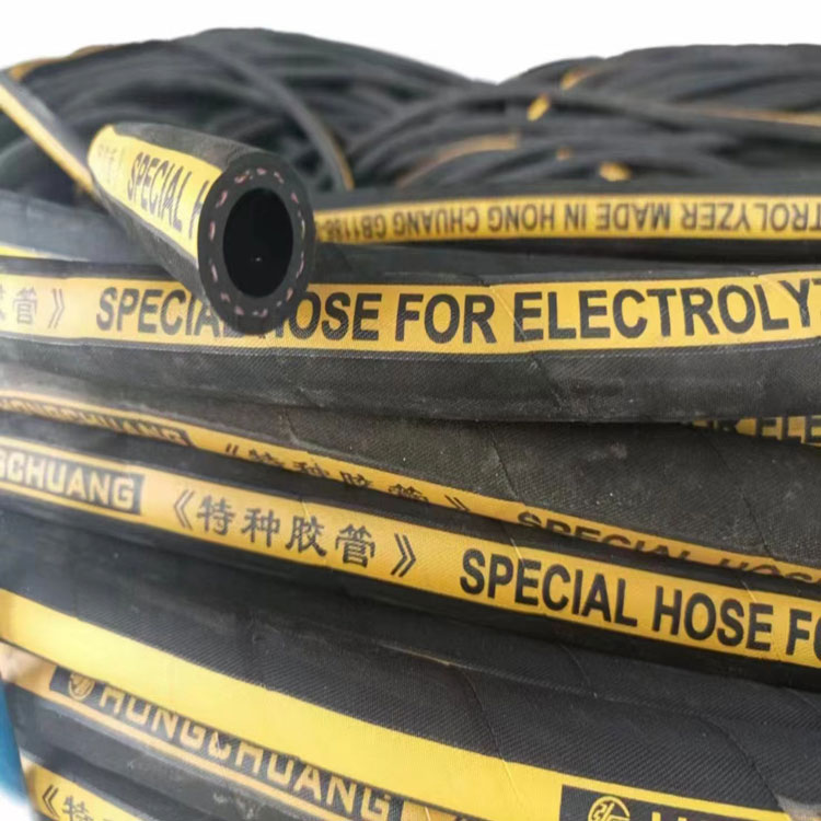 Hongchuang produces customized medium frequency furnace cooling water pipes, high-temperature resistant asbestos rubber hoses