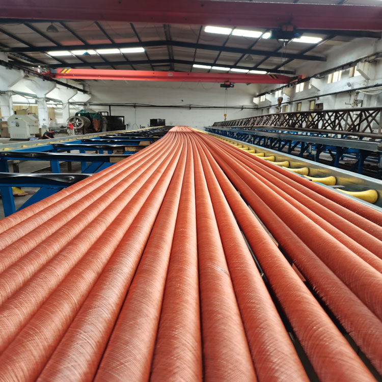 Hongchuang produces customized flame-retardant insulation cloth rubber hose, cotton thread rubber hose, asbestos water-cooled cable rubber hose