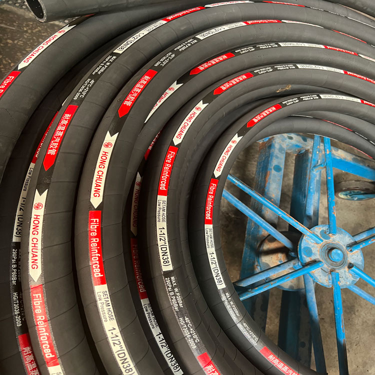 Hongchuang manufacturer direct sales of heat-resistant steam hoses with cloth clamps for conveying high-temperature steam hoses